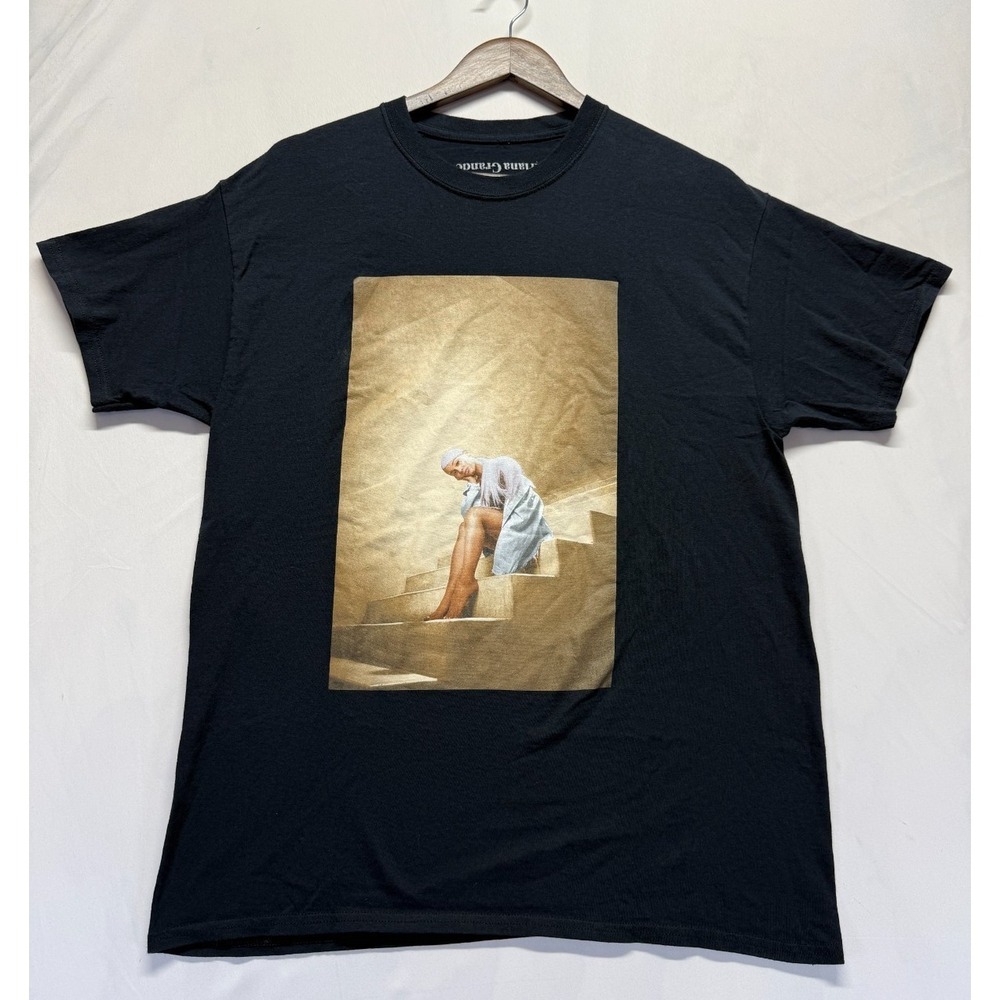 Ariana Grande Sweetener Staircase T Shirt Unisex Medium Black Graphic Print